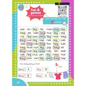 Footstep Phonics Step 2 activity answer